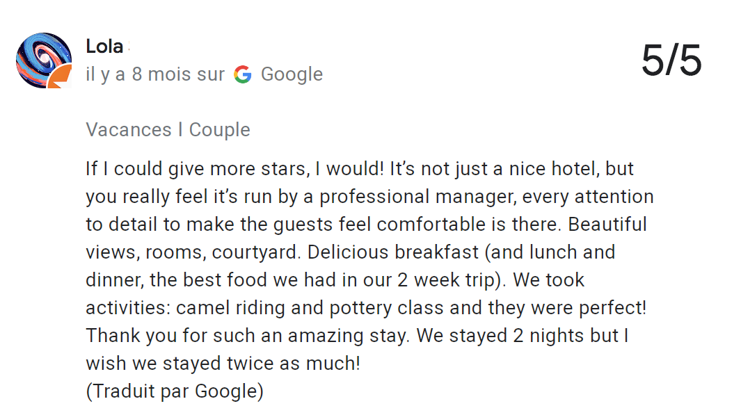 AGAFAY REVIEW LOLA 2025